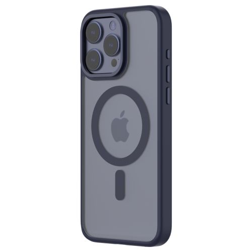 QDOS Hybrid Soft Case for iPhone 15 Pro Max - Dark Blue