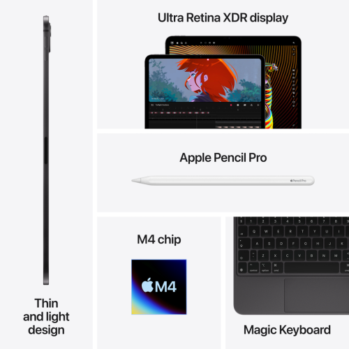 iPad Pro 13" w/Standard Glass 2024