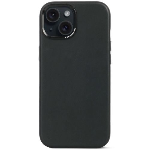 DECODED Leather Detachable Wallet Case w/MagSafe for iPhone 15 - Black