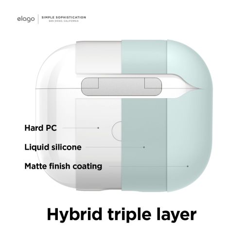 Elago AirPods 3 Liquid Hybrid Case Mint