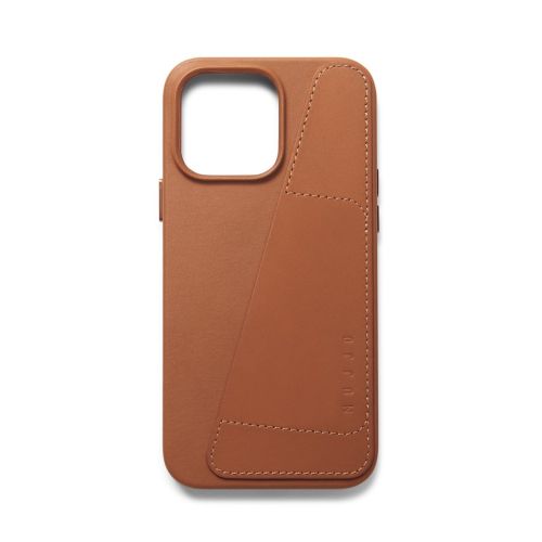 Mujjo Full Leather Wallet Case for iPhone 14 Pro Max - Tan