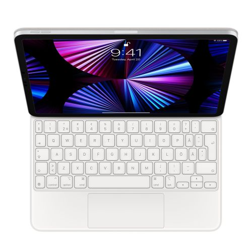 Apple iPad Air 10.9"/Pro 11" (2018/20/21/22) Magic Keyboard White - SF/SWE