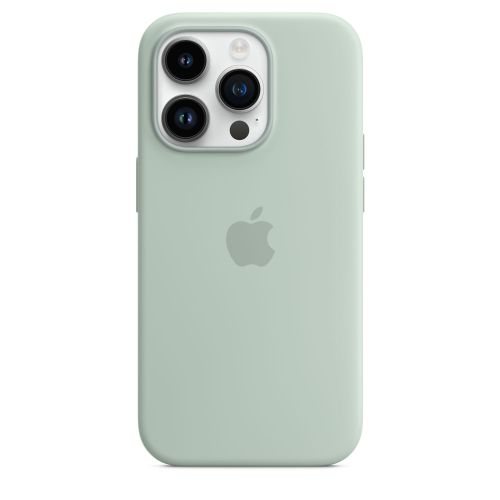 Apple iPhone 14 Pro Silicone Case w/MagSafe Succulent