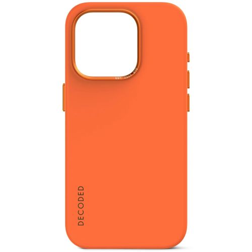 DECODED Silicone Backcover w/MagSafe for iPhone 15 Pro Max - Apricot Crush