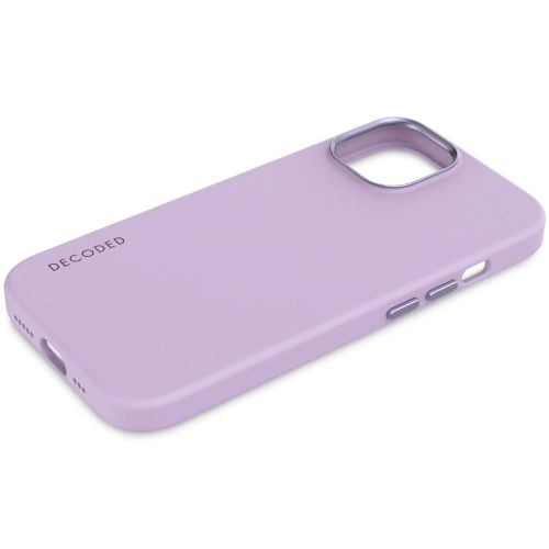 DECODED Silicone Backcover w/MagSafe for iPhone 15 - Lavender