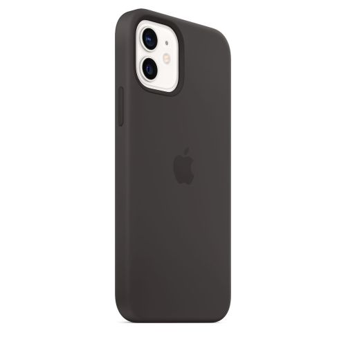 Apple iPhone 12/12 Pro Silicone Case w/MagSafe Black