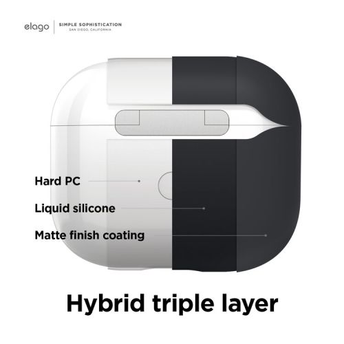 Elago AirPods 3 Liquid Hybrid Case Black