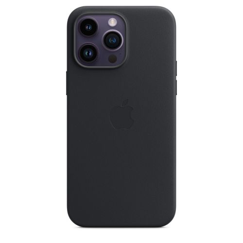 Apple iPhone 14 Pro Max Leather Case w/MagSafe Midnight