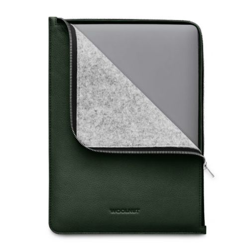Woolnut 13" Macbook Pro/Air Retina nahast folio Green