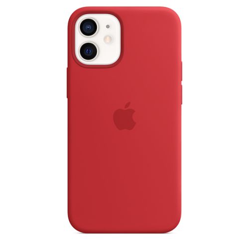 Apple iPhone 12/12 Pro Silicone Case w/MagSafe (PRODUCT)RED