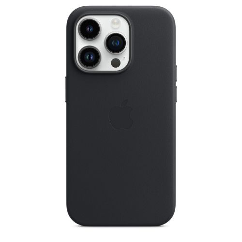Apple iPhone 14 Pro Leather Case w/MagSafe Midnight