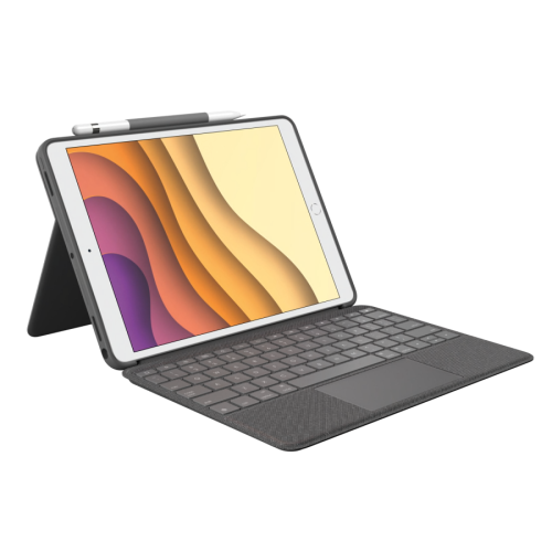Logitech Combo Touch Trackpad Keyboard case iPad 10.2" SF/SWE Black