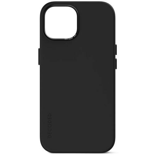 DECODED Silicone Backcover w/MagSafe for iPhone 15 Plus - Graphine Black