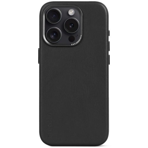 DECODED Leather Detachable Wallet Case w/MagSafe for iPhone 15 Pro - Black