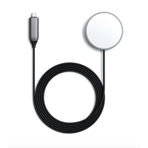Satechi MagSafe 7.5W Qi Wireless Charger Cable 1.5m (USB-C) Space Grey